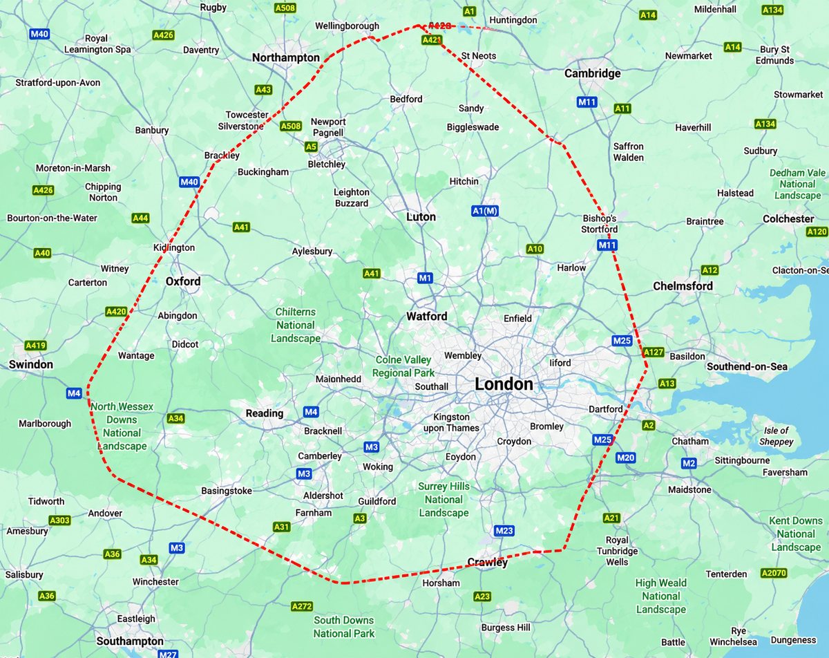 LRH Electrics coverage area map